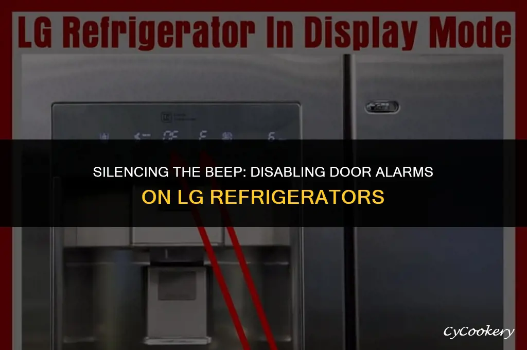 how to disable door alarm on lg refrigerator