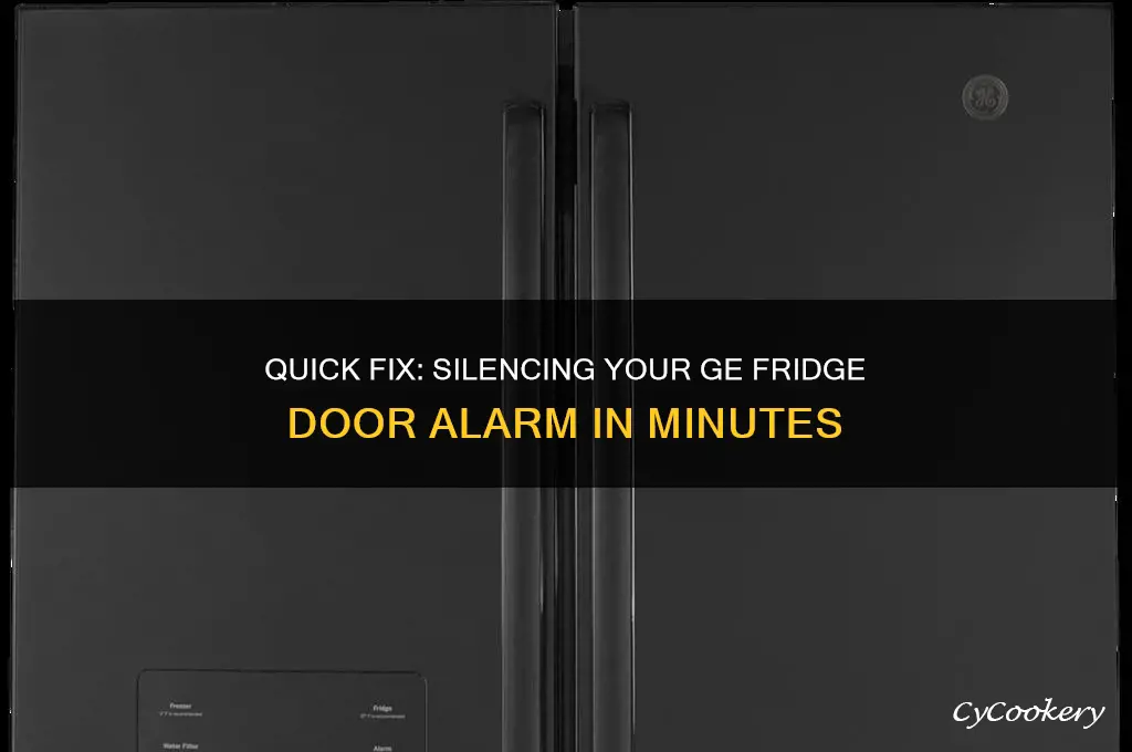 how to disable ge refrigerator door alarm