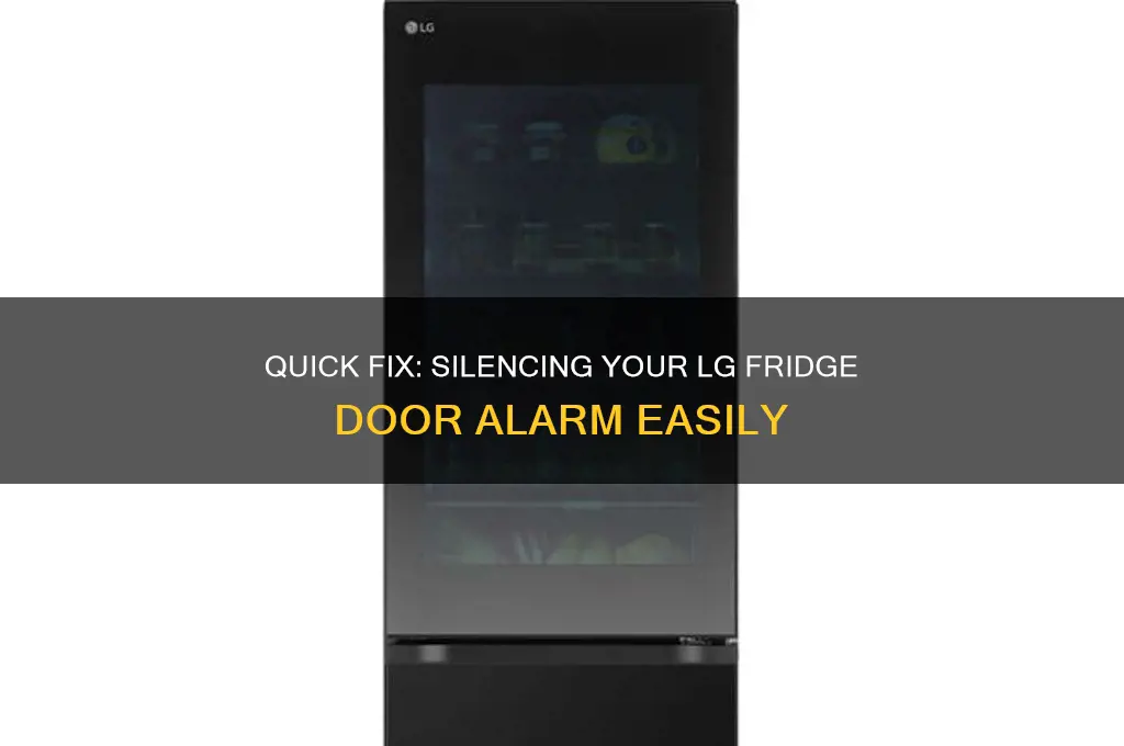 how to disable lg refrigerator door alarm