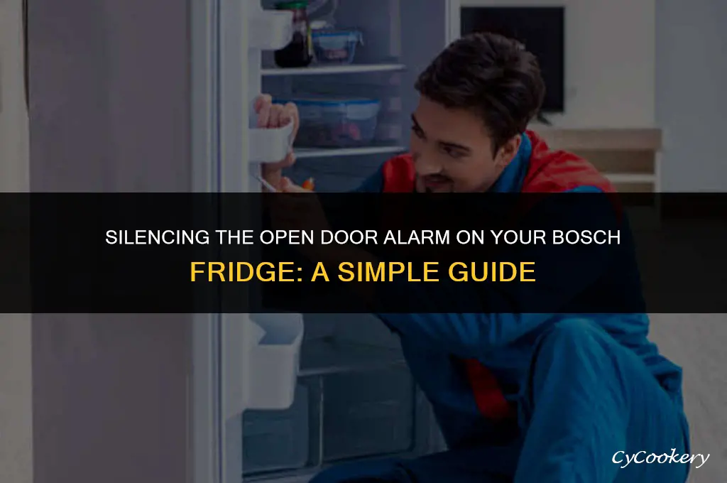 how to disable open door alarm on bosch refrigerator