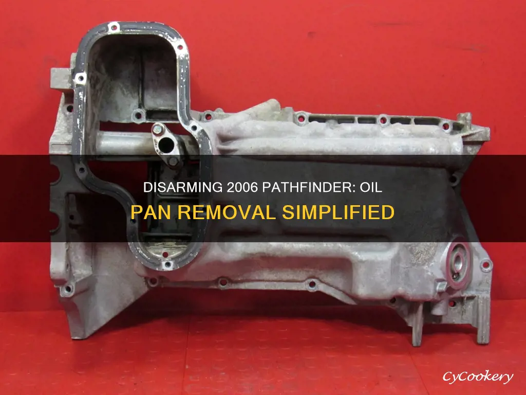 how to disarm a 2006 pathfinder oil pan removal