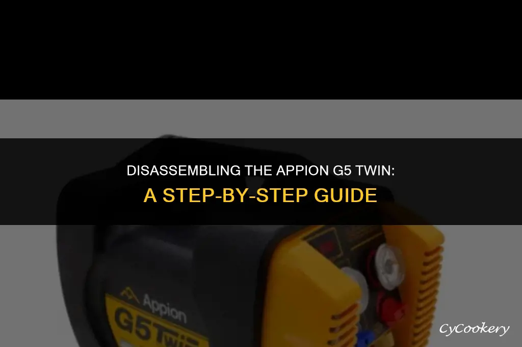 how to disassemble a appion g5twin refrigerant recovery machine