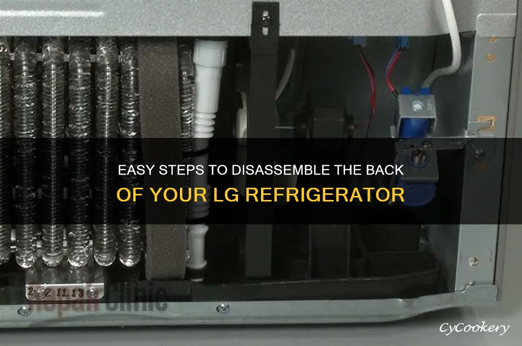 how to disassemble back of lg refrigerator