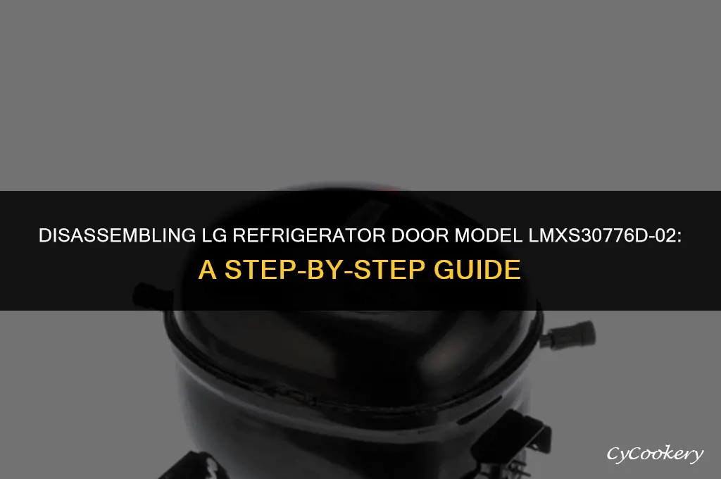 how to disassemble lg refrigerator door model lmxs30776d 02