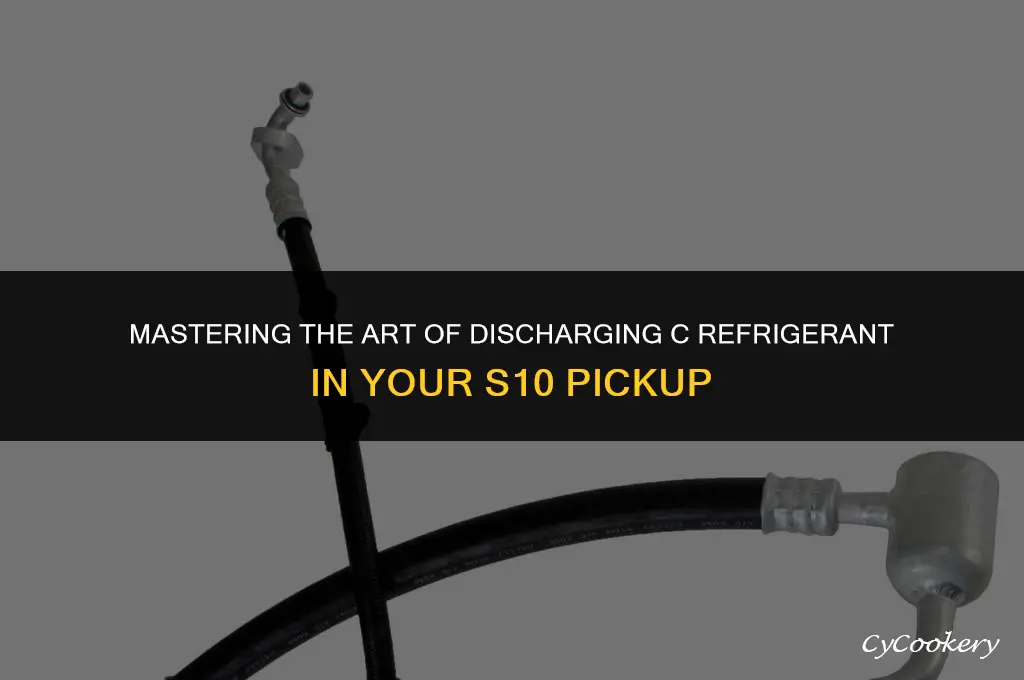 how to discharge a c refrigerant 97 s10 pickup