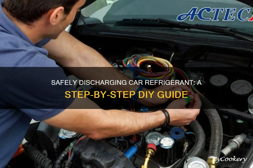 how to discharge refrigerant from a car