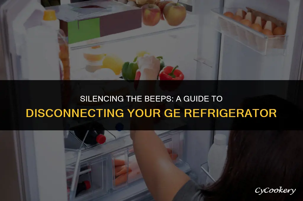 how to disconnect my ge refrigerator stop beeping