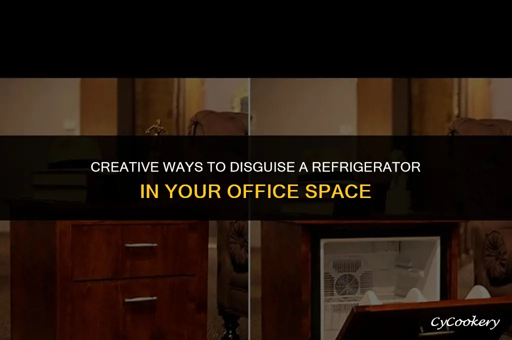 how to disguise a refrigerator in an office
