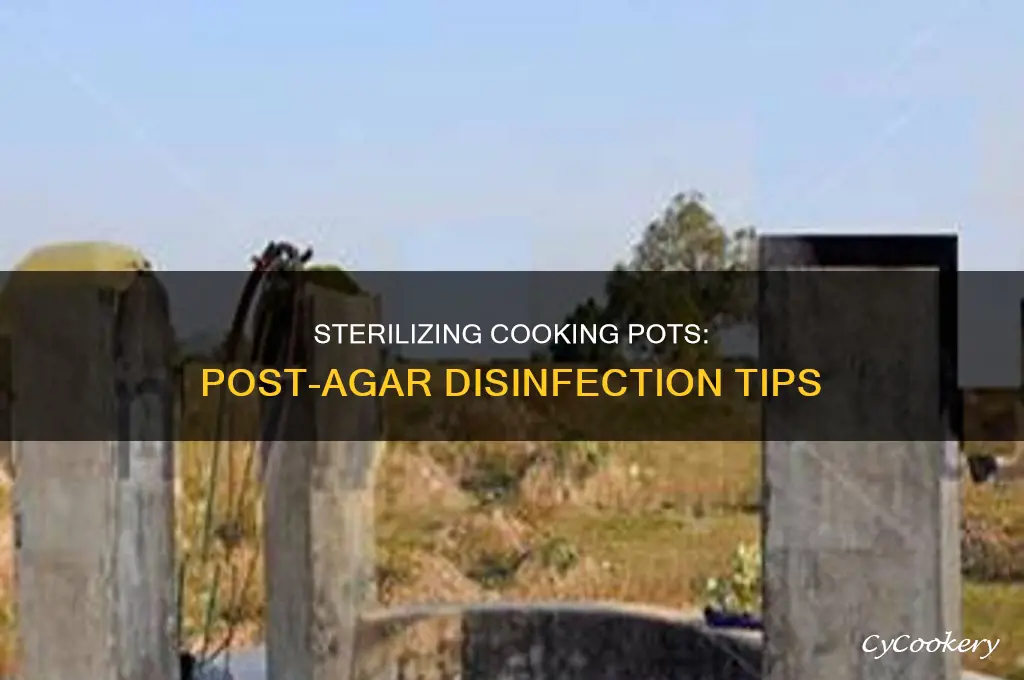 how to disinfect cooking pot after making agar