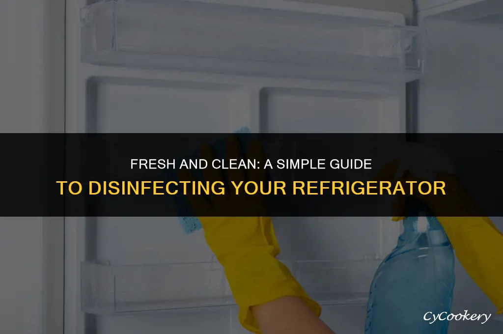 how to disinfect the inside of a refrigerator