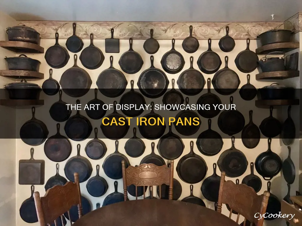 how to display cast iron pans