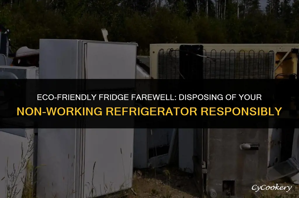 how to dispose of a non working refrigerator