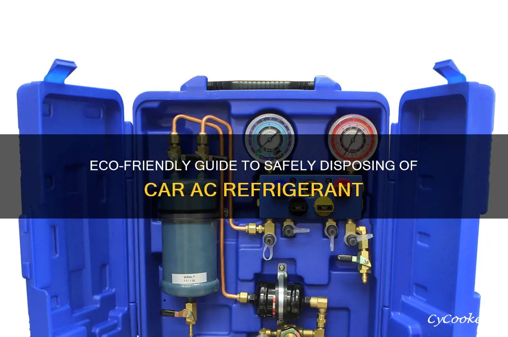 how to dispose of car ac refrigerant
