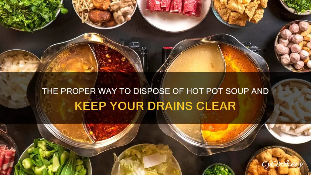 how to dispose of hot pot soup