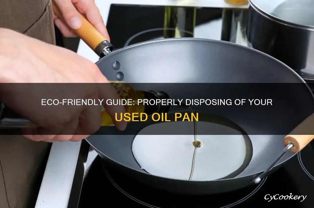 how to dispose used oil pan