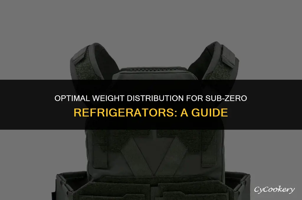 how to distribute weight underneath a sub zero refrigerator