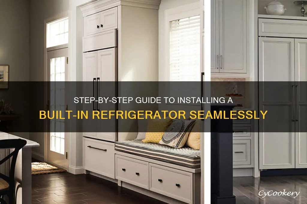 how to do a built in refrigerator