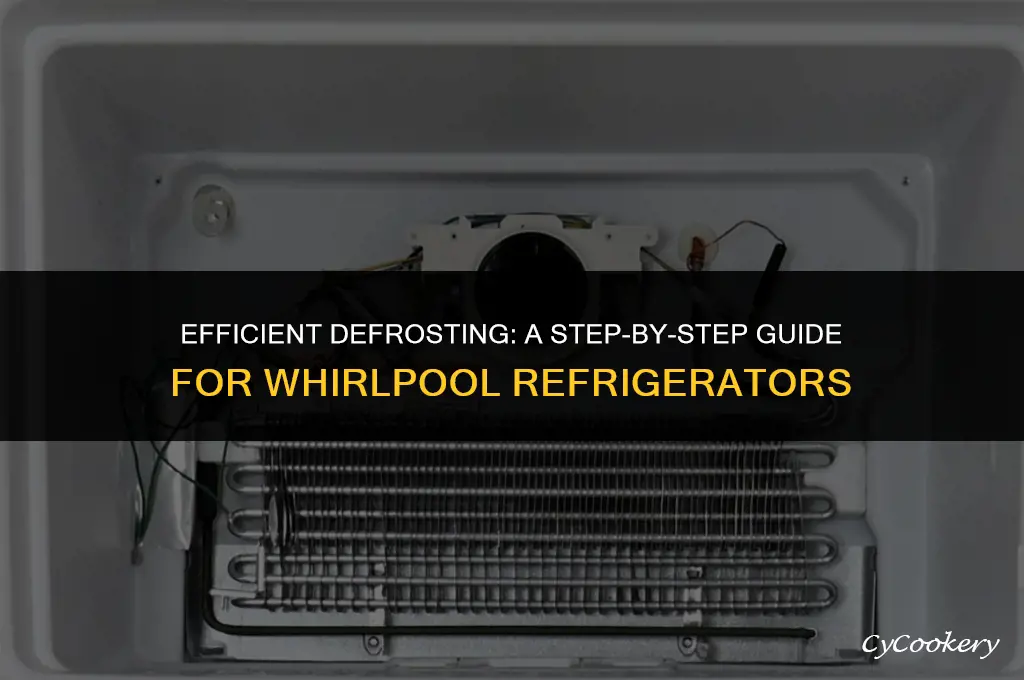 how to do a defrost cycle on whirlpool refrigerator