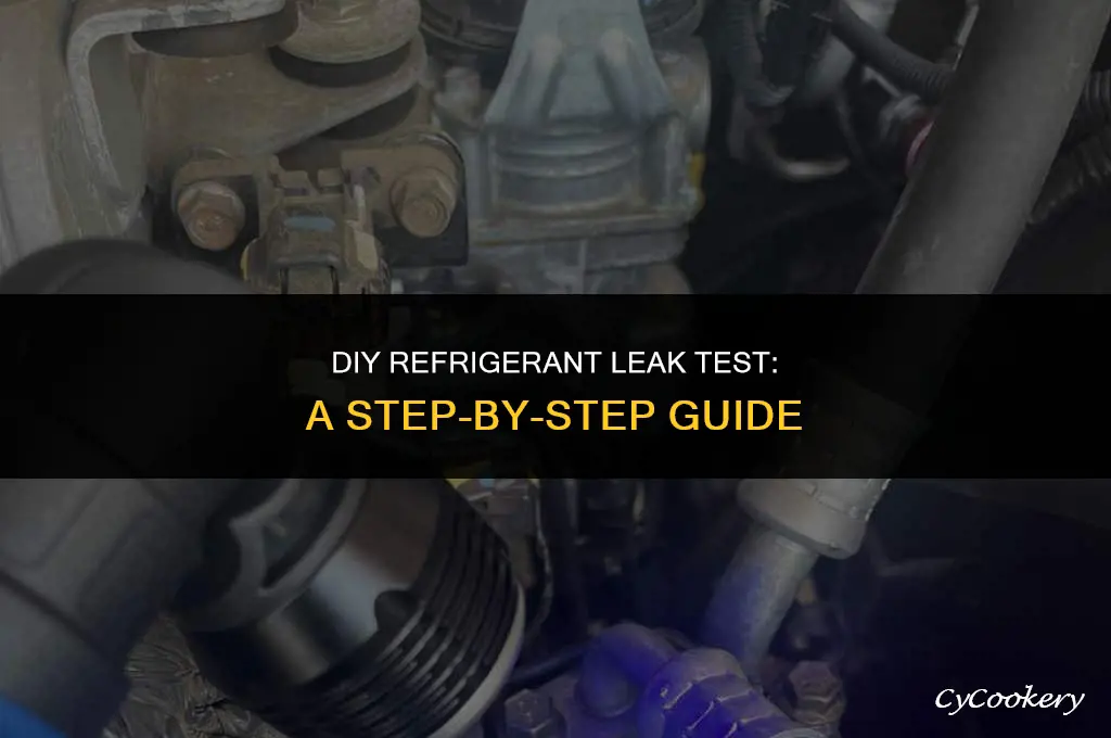 how to do a leak refrigerant leak test