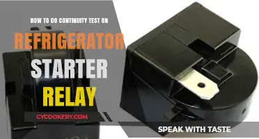 Diagnosing Your Fridge: A Guide to Continuity Testing the Starter Relay