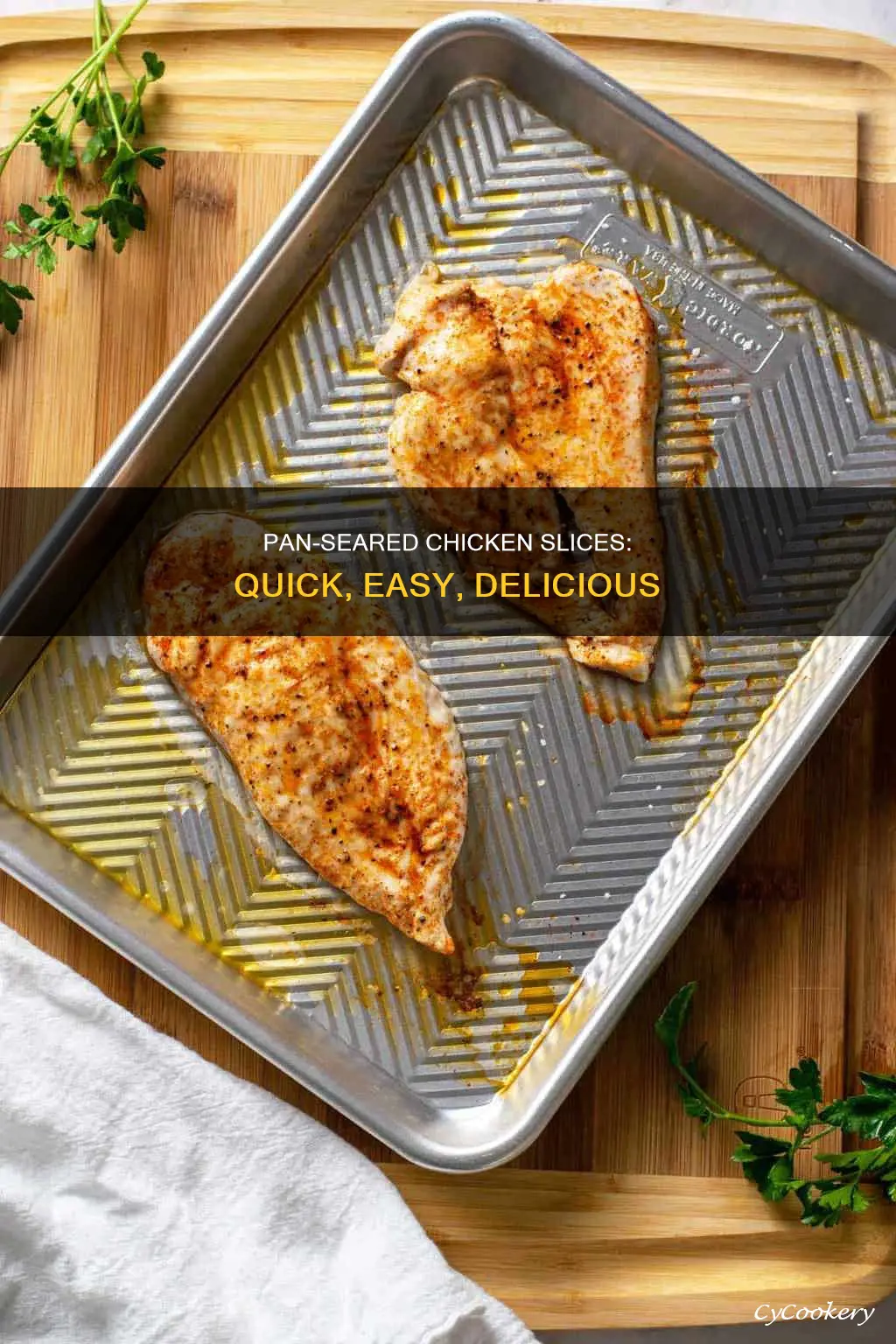 how to do sliced chicken in a pan