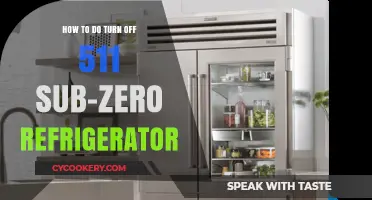 Chill No More: Your Guide to Turning Off a Sub-Zero 511 Refrigerator