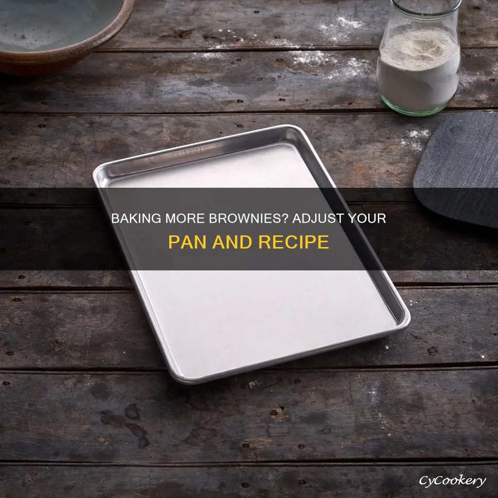 how to double a brownie recipe adapt a pan