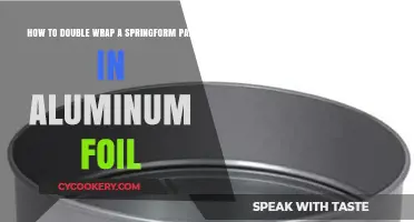 Springform Pan: Double Wrapping with Aluminum Foil