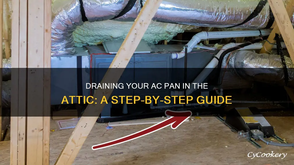 how to drain ac pan in attic