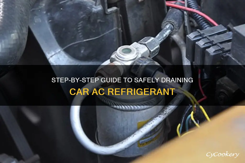 how to drain ac refrigerant in car