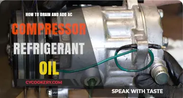 AC Compressor Maintenance: Draining and Adding Refrigerant Oil