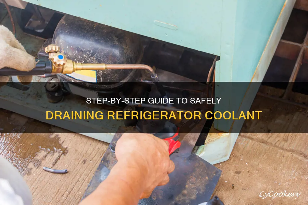 how to drain coolant from a refrigerator
