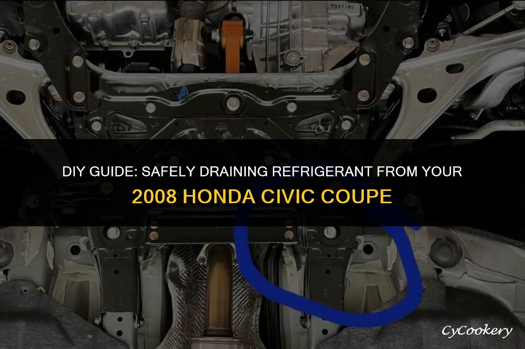 how to drain refrigerant from 2008 honda civic coupe
