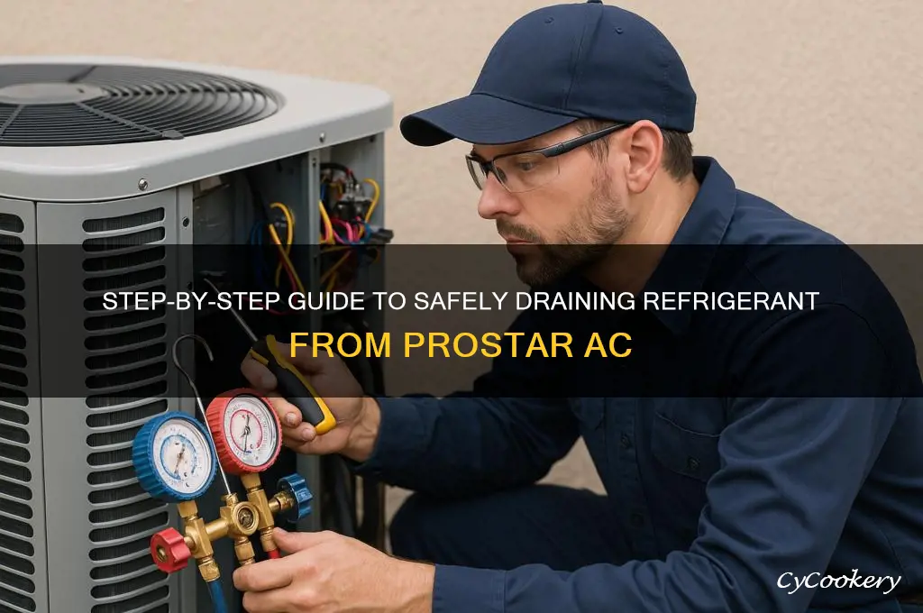 how to drain refrigerant from prostar ac