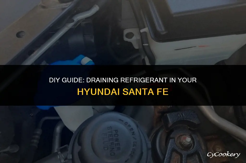 how to drain refrigerant in a hyundai santa fe