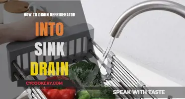 Easy Steps to Drain Your Refrigerator into the Sink Drain