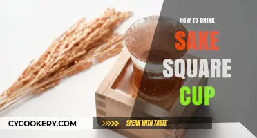 Mastering the Art of Drinking Sake from a Square Cup