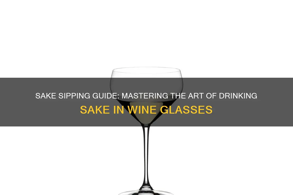 how to drink sake wine glass