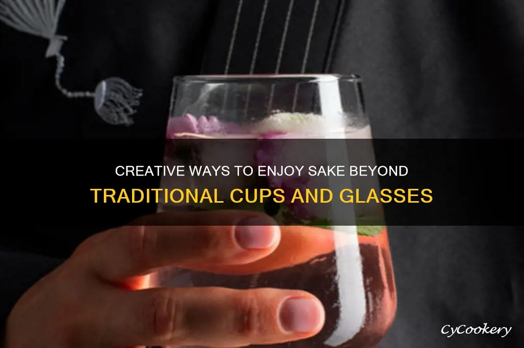 how to drink sake without cups