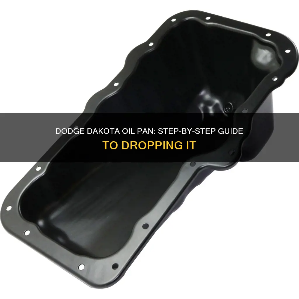 how to drop oil pan dodge dakota