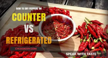 Countertop vs. Refrigerator: The Best Methods for Drying Peppers