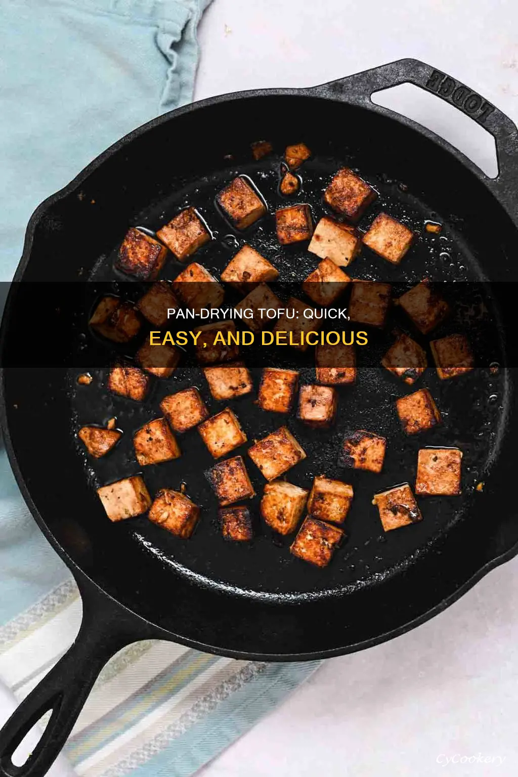 how to dry tofu in a pan