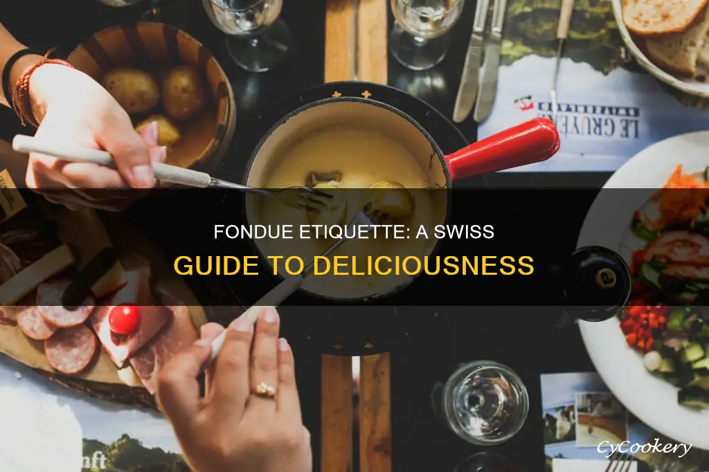 how to eat fondue in switzerland