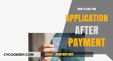 Editing PAN Application: Post Payment Process