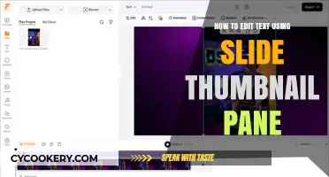 Master Text Editing in Presentations Using Slide Thumbnail Pane