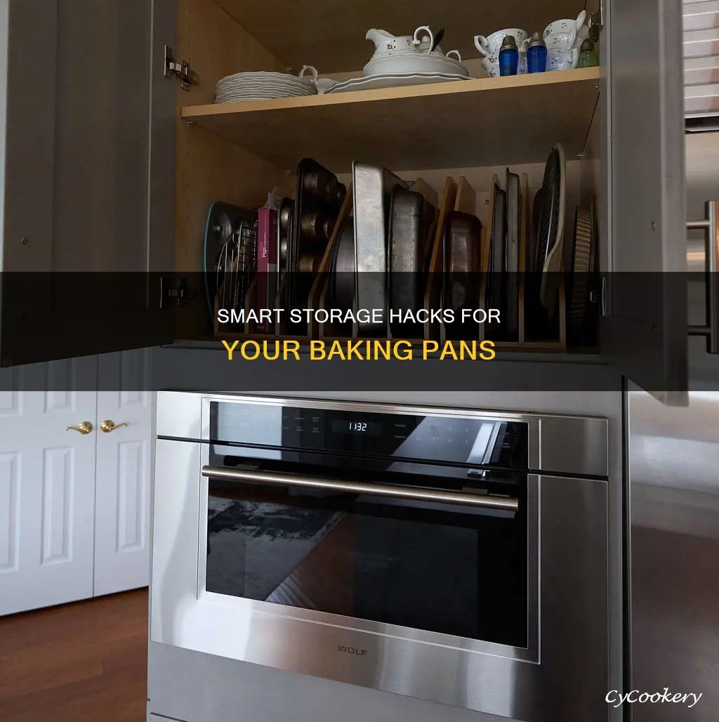how to effectively store baking pans