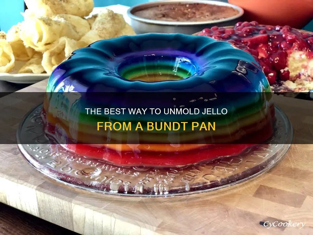 how to empty bundt pan of jello