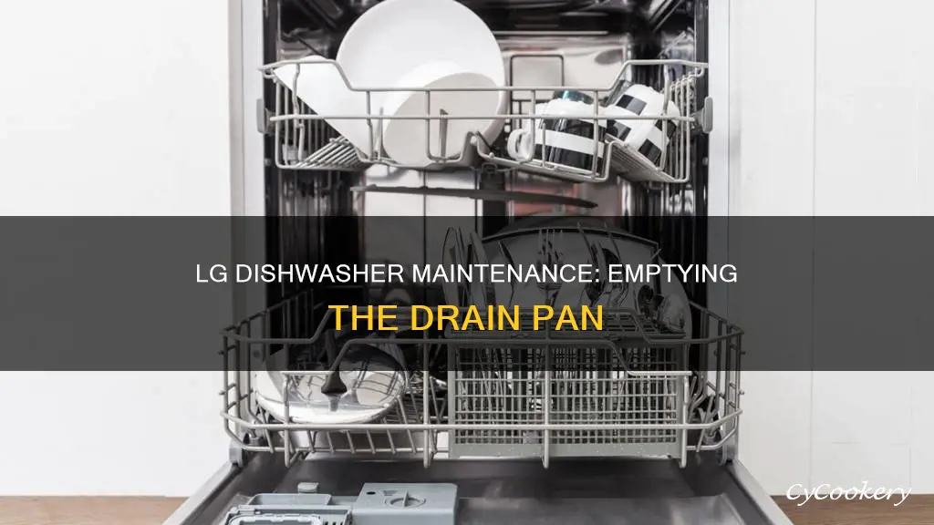 how to empty drain pan on lg dishwasher