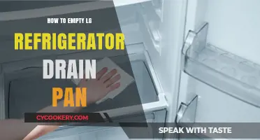 Clearing LG Fridge: Drain Pan Maintenance Guide