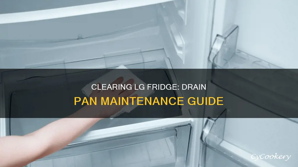how to empty lg refrigerator drain pan